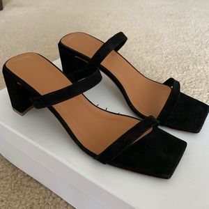 BY FAR Tanya Suede Sandal